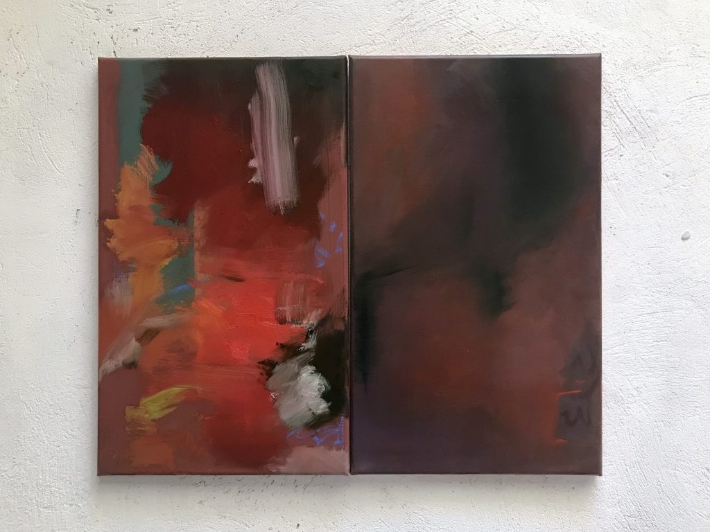 abstract expressionist artwork of Diana hajji