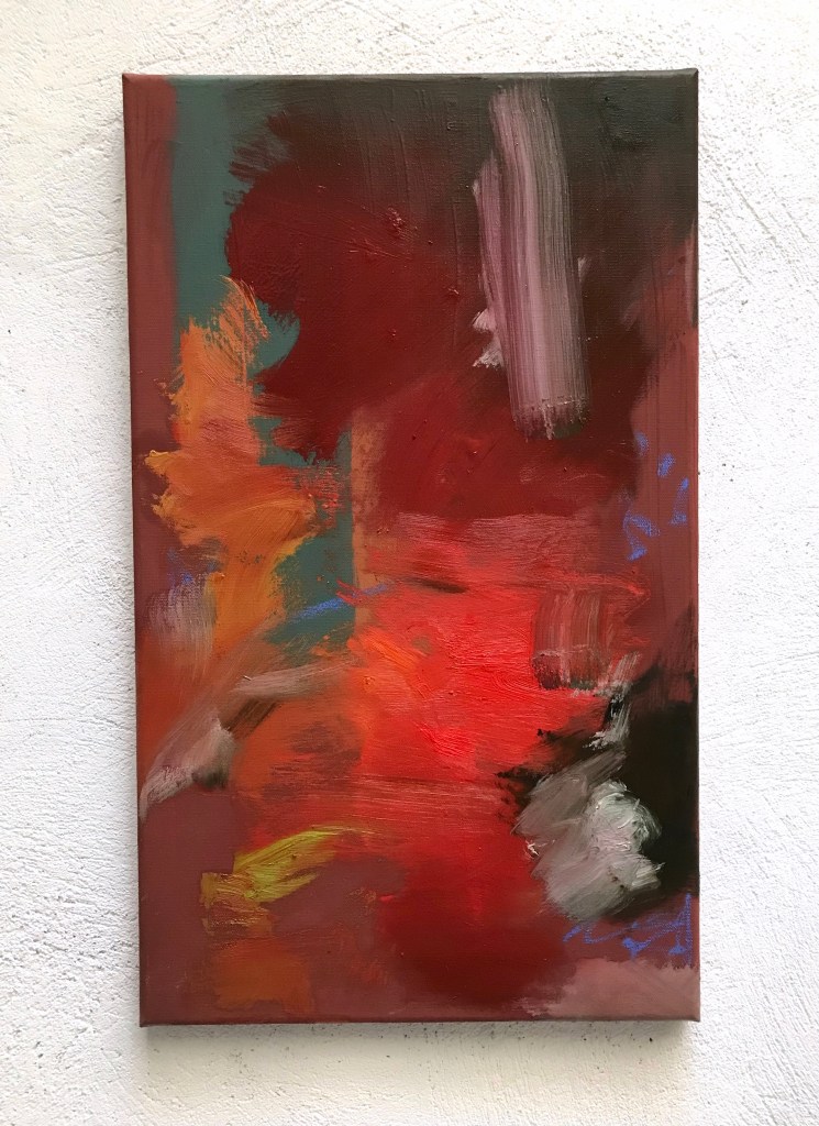 oil abstract painting by Diana hajji 